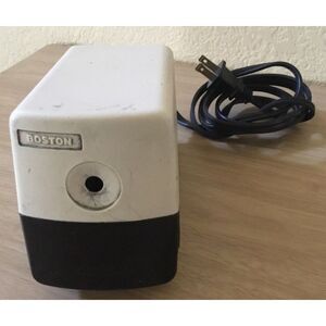 Boston Electric Pencil Sharpener Model 19 Vintage Made‎ In USA Tested Works